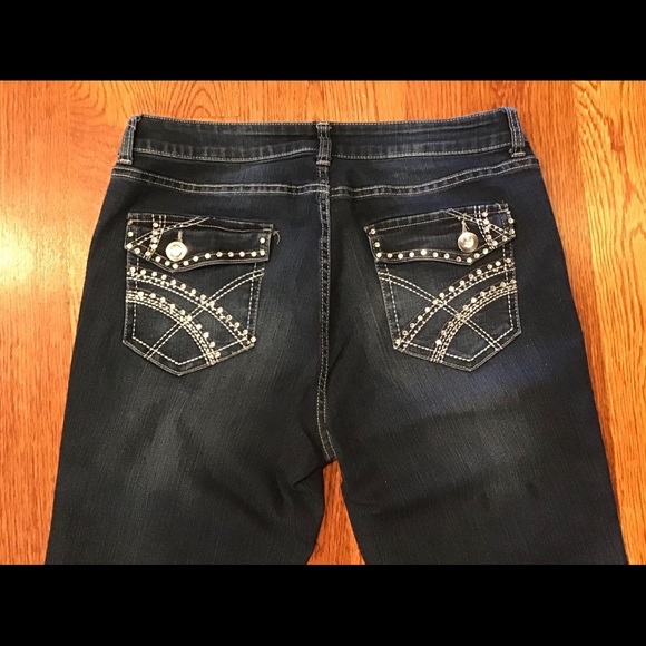 NY & CO. Bling Curvy Girl Bootcut Jeans - Picture 1 of 8